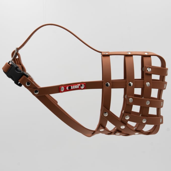 COLORI® Herder muilkorf L, lichtbruin maat 9 hond