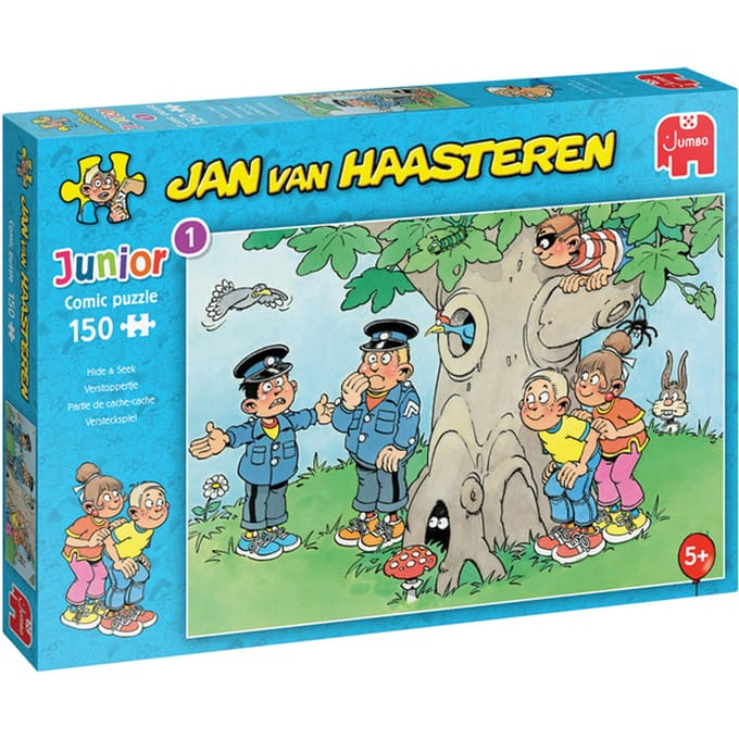Jan van Haasteren Junior - Verstoppertje - 150 stukjes puzzel - Kinderpuzzel