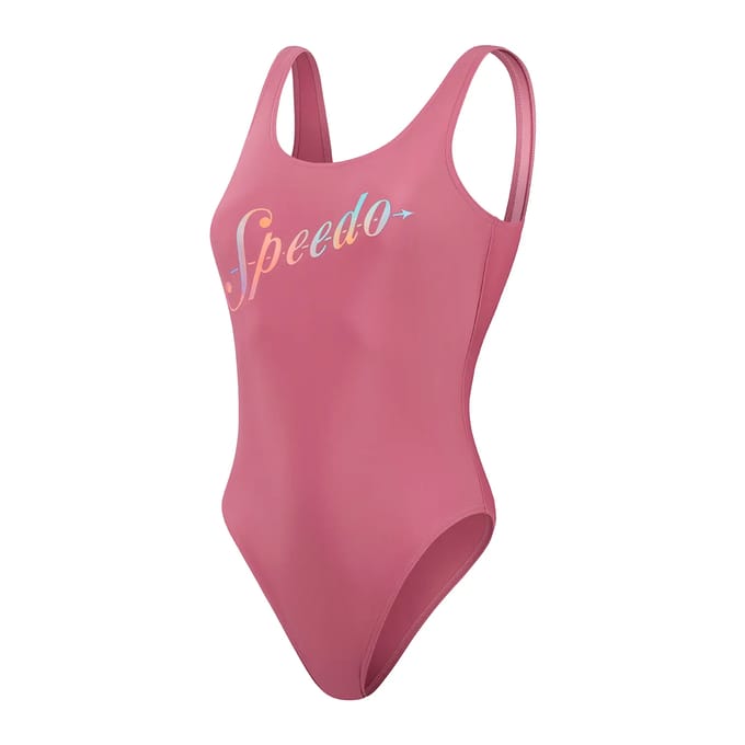 Dames zwempak uit 1 stuk Speedo Logo Deep
