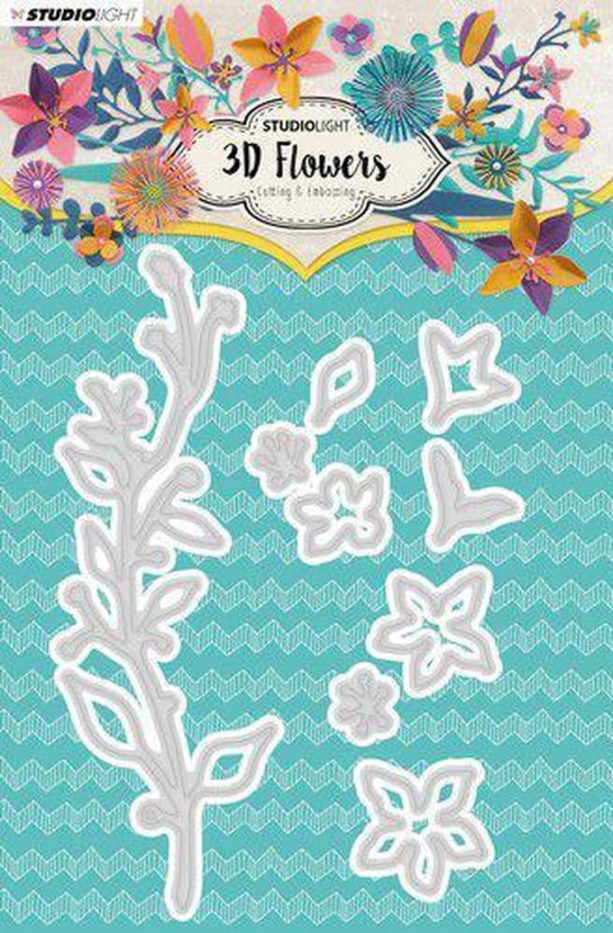 Studio Light Embossing Die Cut 3D Flower Dies nr. 181 STENCILSL181