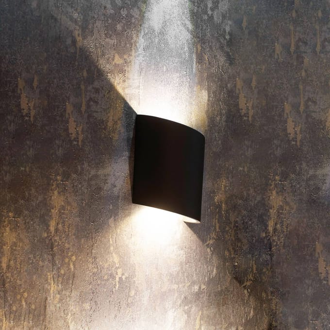 Mantra Iluminación LED buitenwandlamp Sochi in donkergrijs