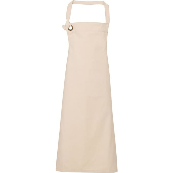 Premier Unisex Calibre Heavy Cotton Canvas Bib Apron (Natuurlijk)