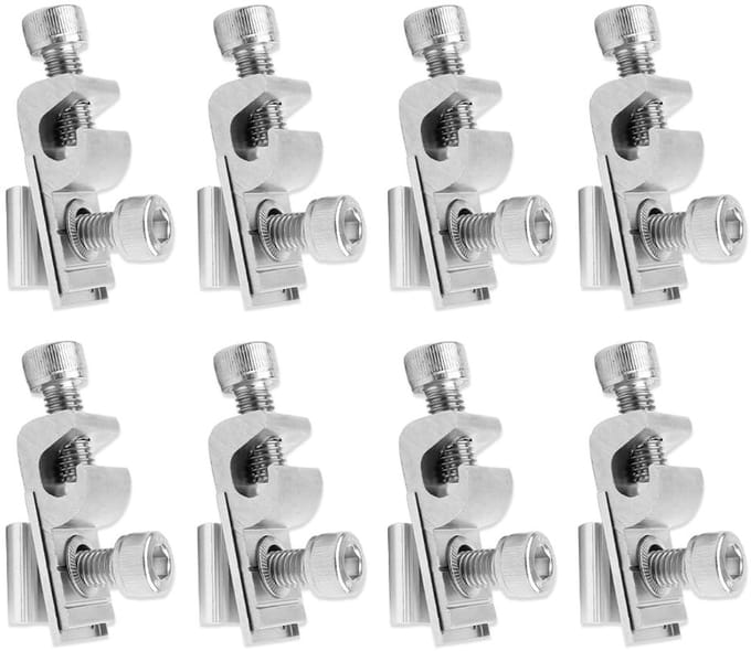 Allecto - Pack van 8 Zonnepaneel Beugels - Aluminium Montageset voor