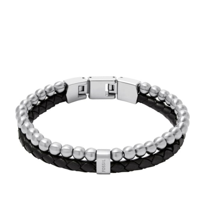 Fossil JF04855040 Heren Armband 21cm - Zilverkleurig