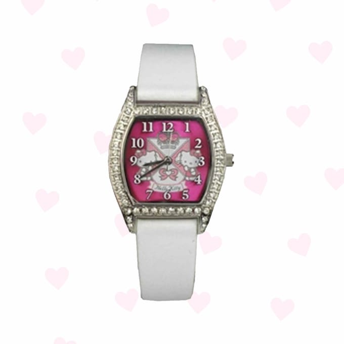 Hello Kitty - Horloge - Kunststof - Wit - 25 mm