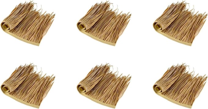 Kunstmatige Stro Panel - Decoratieve Riet - Terras Overkapping - Waterdicht en Duurzaam - 6 Stuks - Natuurlijk