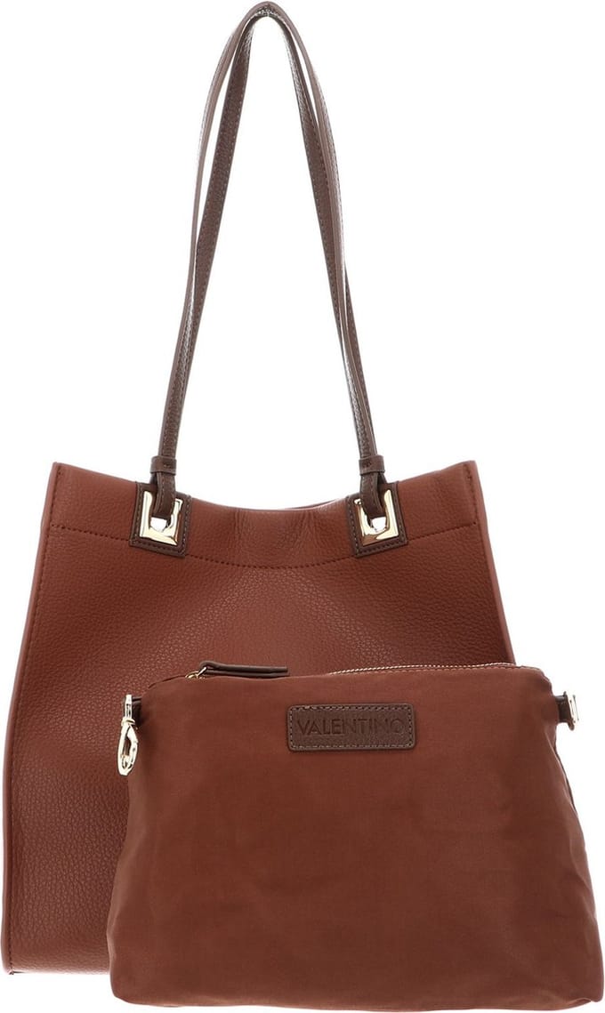 VALENTINO Schoudertas Post Re Shopping Cuoio / Moro Bruine