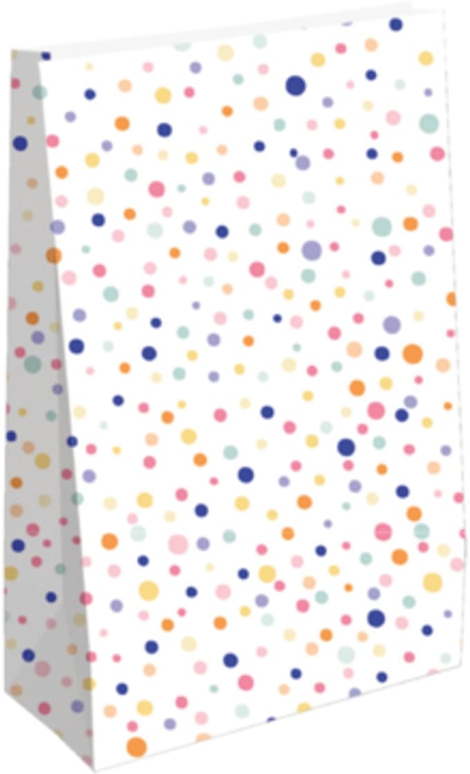 4x Blokzak CONFETTI Feestje jarig Maat S