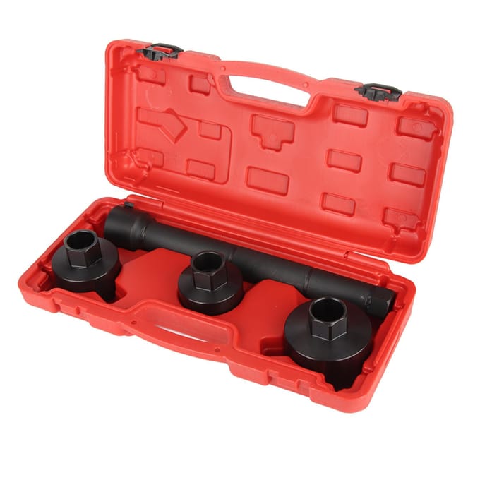 Kit d'outils d'installation et de démontage de joint axial d'extrémité de biellette de direction, 4 pièces black