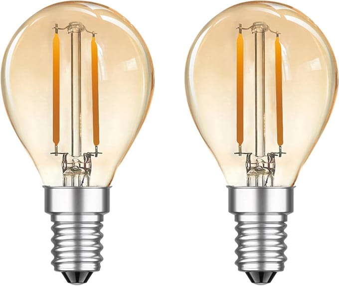 Vintage E14 LED Lamp 2W - Warmwit 2700K - Set van 2