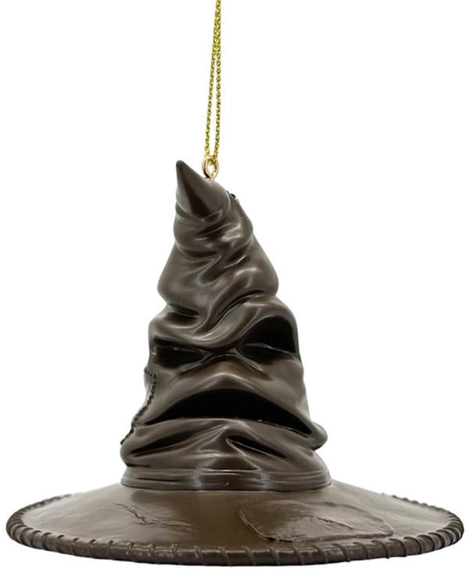 Kerstbal Sorteerhoed Harry Potter – Kunststof – 9 cm – Gedetailleerd Ornament