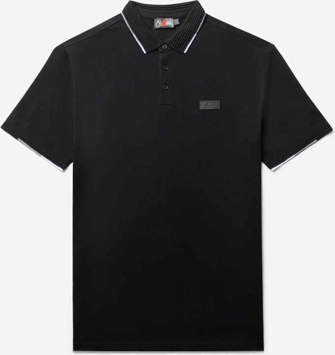 AB Lifestyle - Triple Coloured Polo | Jet Black - Heren - Maat: S