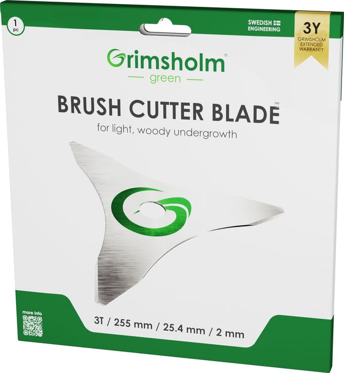 Grimsholm - Trimmermes - 3 tanden - 2 mm/255 mm/25,4 mm