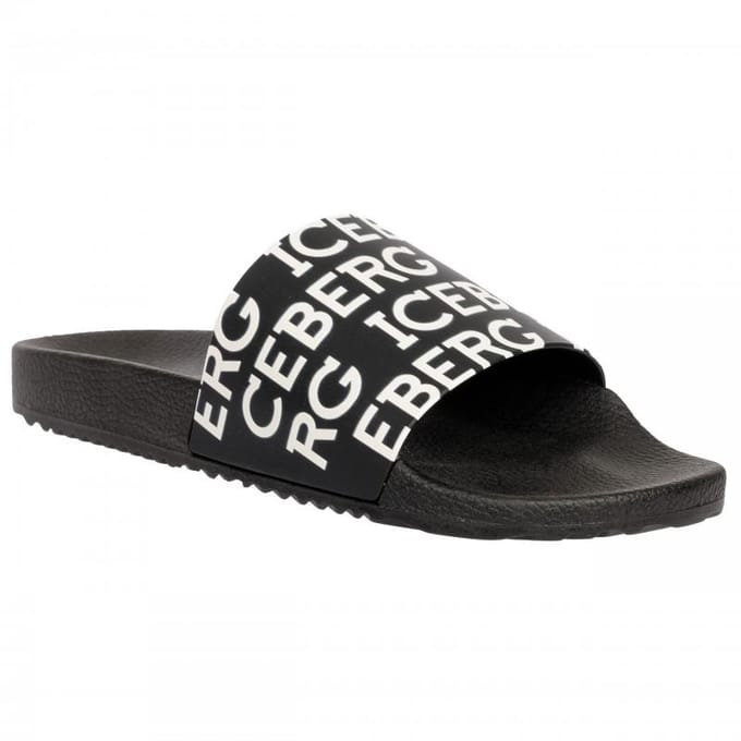 Tongs italiennes de marque Iceberg neuves - Taille: 43 black