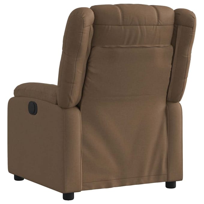 vidaXL - Fauteuil - verstelbaar - stof - bruin