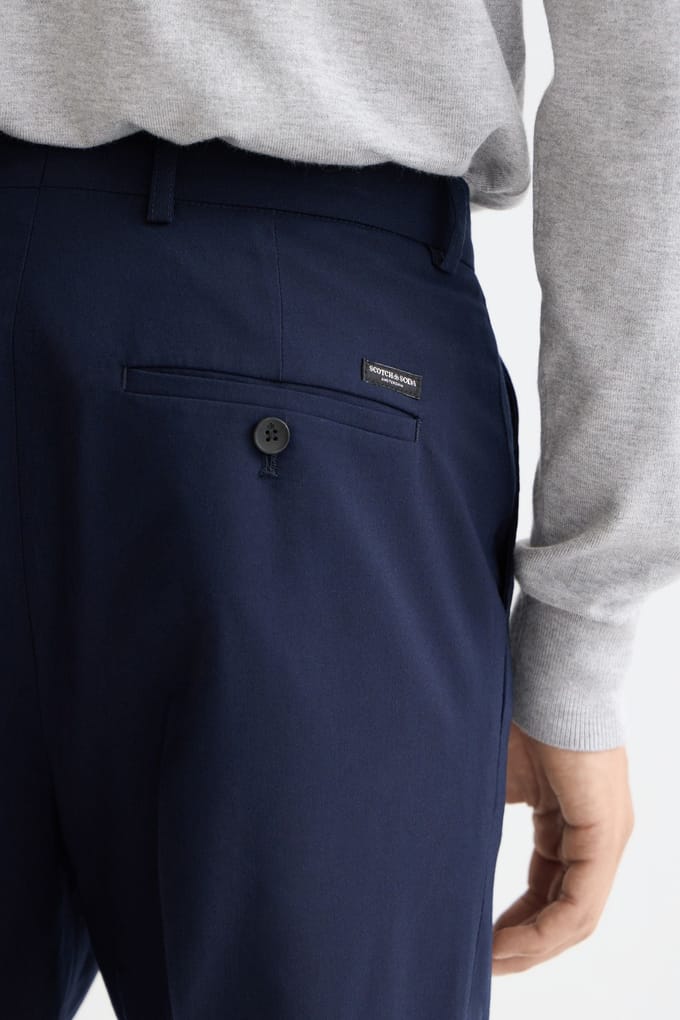Scotch & Soda Core - Irving - Cool-wool Blend Chino Navy Größe: W36L34 | Chinos Outlet | Herren | Blau