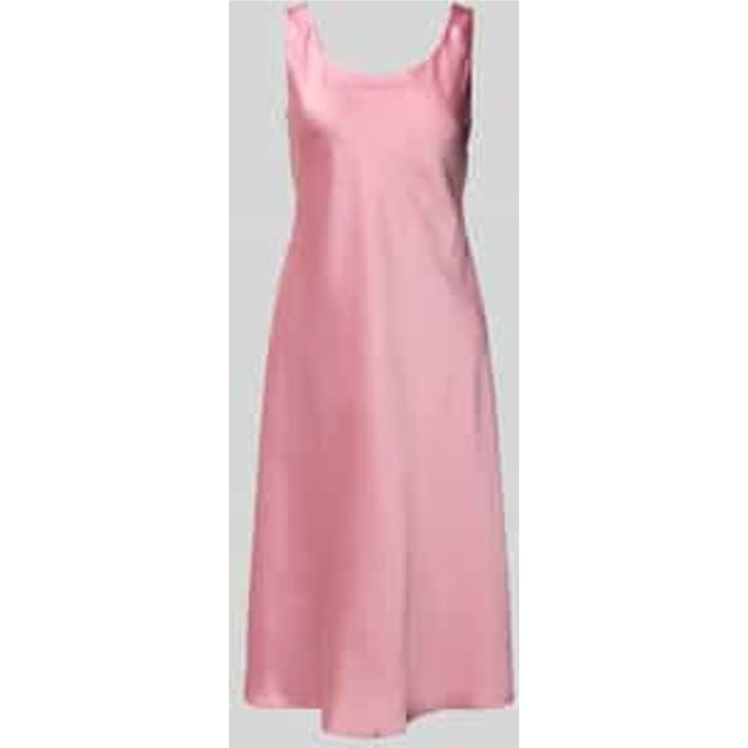 Knielange jurk met ronde hals, model 'CARESHA'