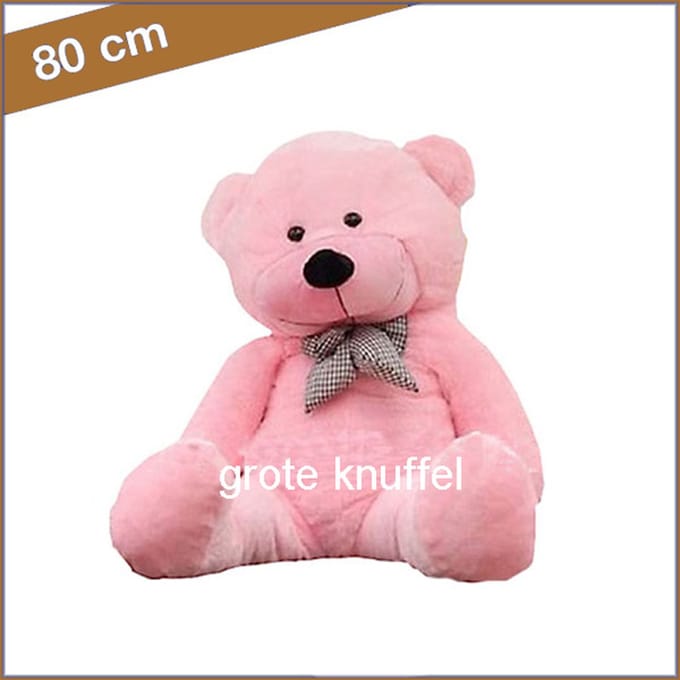Rose - knuffelbeer 80 cm - Super zachte teddybeer - Perfect om mee te knuffelen