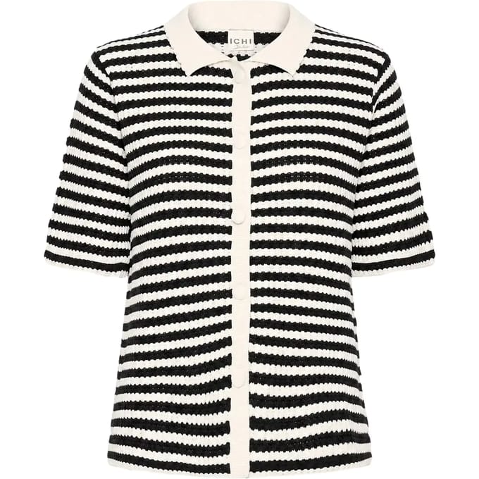 Korte mouw cardigan voor dames Ichi Lorianna