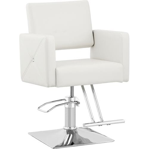 physa Kappersstoel Carlisle met voetsteun - zithoogte 49 - 63 cm - 150 kg - wit 10040862
