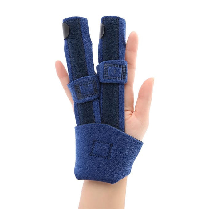 Verstelbare Vingerspalk Brace Stabilisator Ondersteuning Verstuikte Vinger Verzorgingstool black