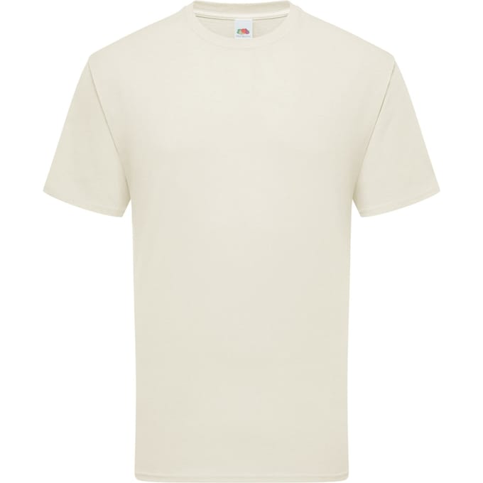 Fruit Of The Loom Mens Ringgesponnen Premium Tshirt (Natuurlijk)