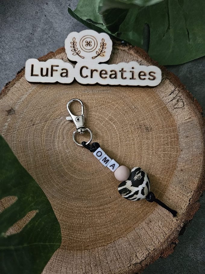 Sleutelhanger Panter Hartje Oma