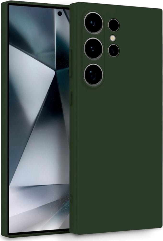 Cityhoesje Samsung S25 Ultra Siliconen Backcover - Groen
