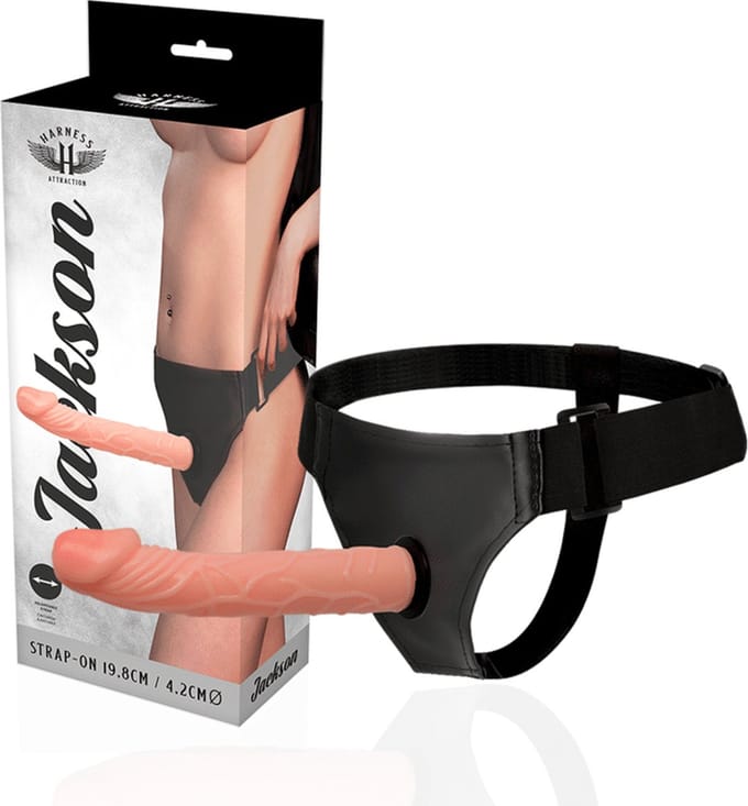 HARNESS ATTRACTION | Harness Attraction Jackson Flesh 19.8 X 4.2cm | Fetish | Bondage | BDSM | Dildo with Harness