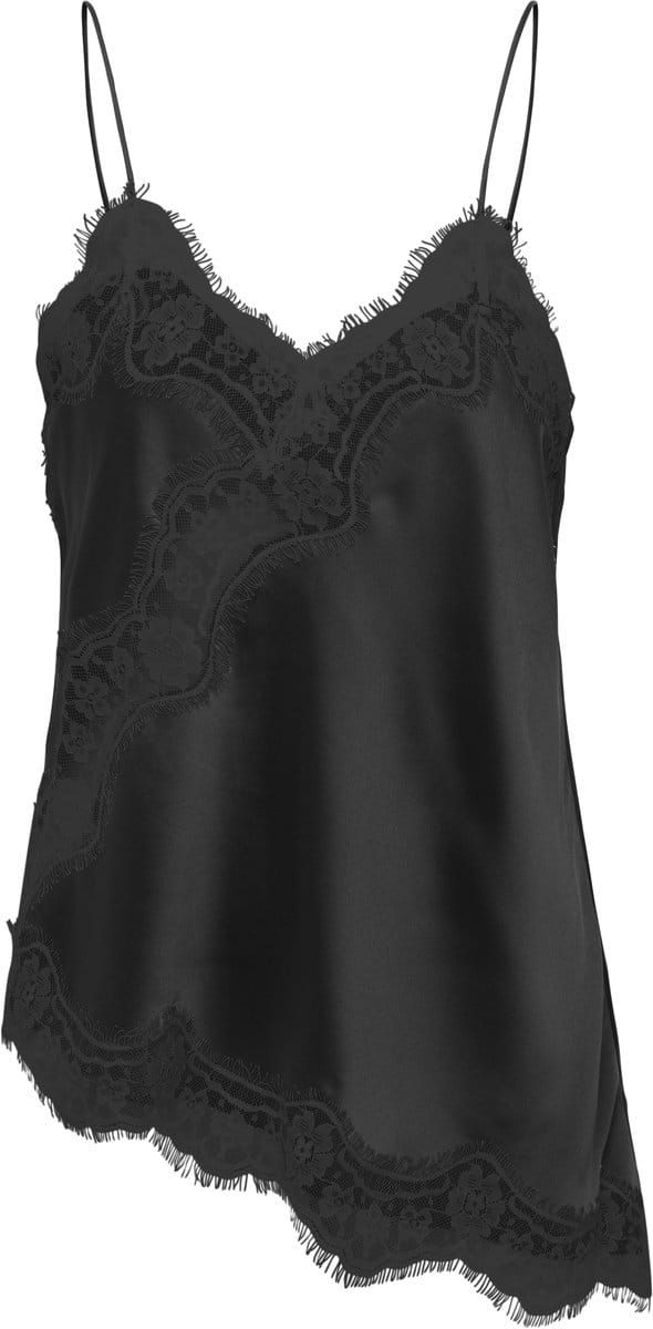 JDY - JDYFIFI S/L ASYM LACE SINGLET WVN EXP - Dames - Blouses