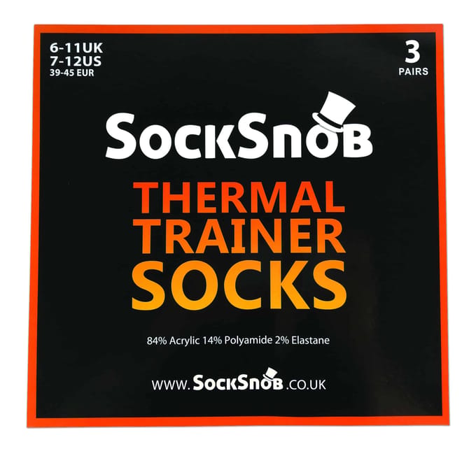 Set van 3 laag uitgesneden thermo sneakersokken voor heren - Houtskool