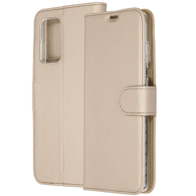 Accezz Wallet Softcase Bookcase voor de Samsung Galaxy A72 - Goud