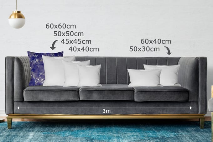 Sierkussens - Kussentjes Woonkamer - 60x60 cm - Marmer - Goud Agaat