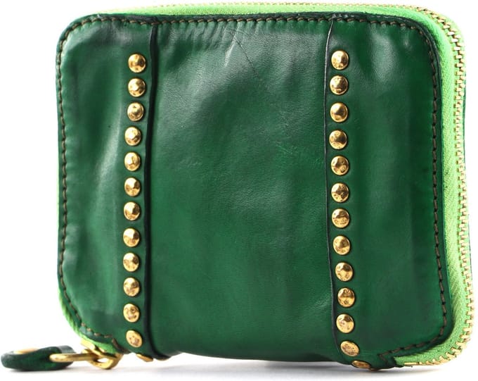 CAMPOMAGGI Leren Portemonnee Wallet Prato Groene