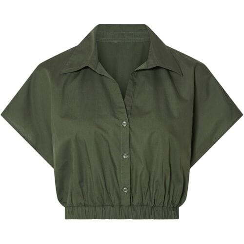 ESMARA Dames blouse (Kaki, M (40/42))