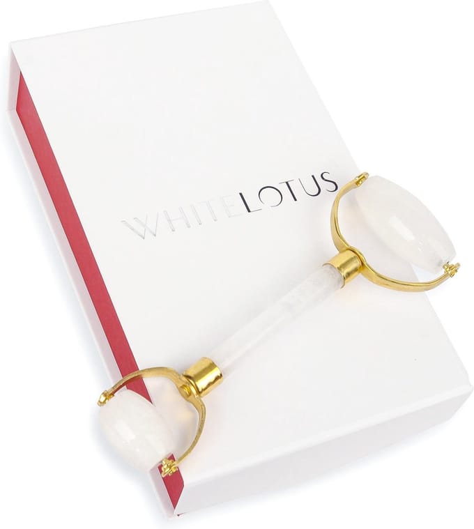 Bergkristal roller - White Lotus