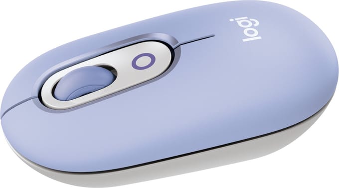 Logitech POP Mouse with Emoji - Lilac - Muis - Optisch - 3 knoppen - Paars