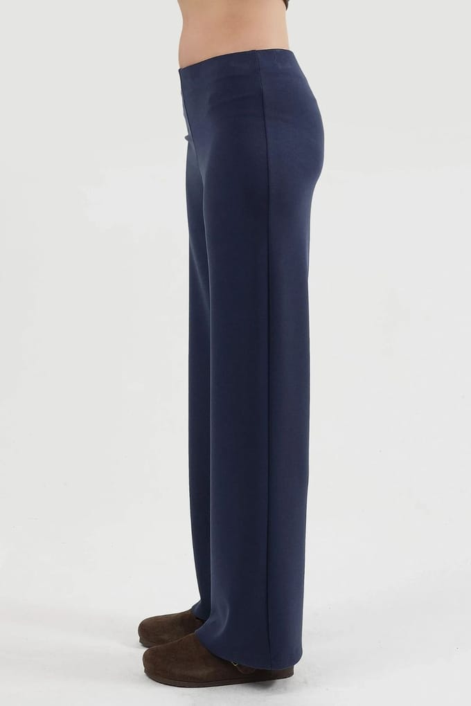 Hoge Taille Rechte Pijpen Broek