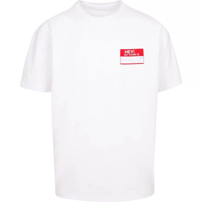 Oversized T-shirt Upscale Hey! My Name Is