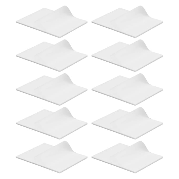 500 stuks Totaal Transparante Plaknotitieblokjes Waterdicht Plakt Stevig Herplakbaar Doorzichtig Plaknotities white