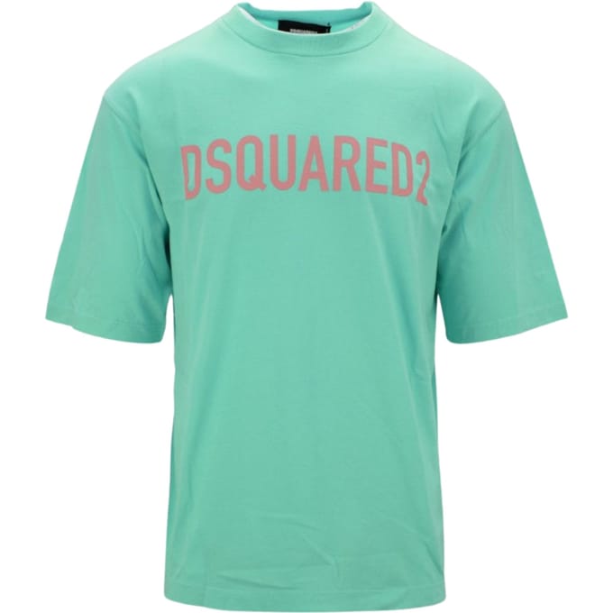 Dsquared2 Loose Fit T-shirt Met Merklogo In Lichtgroen