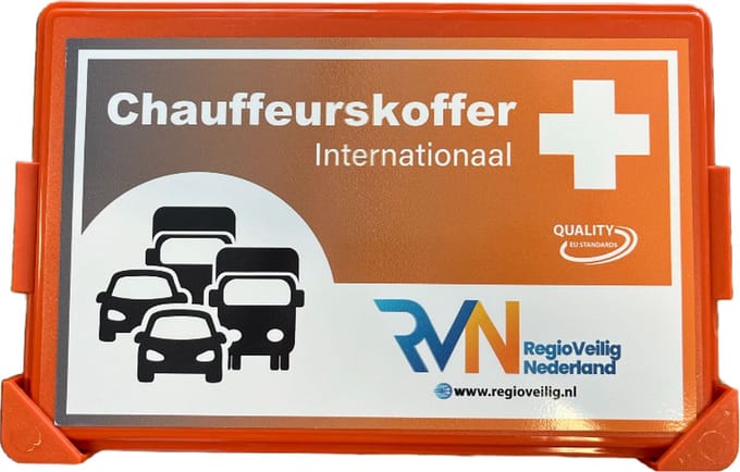 Chauffeurstrommel Internationaal met wandbeugel, DIN 13164