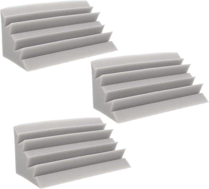 3 stuks akoestisch schuim basvallen - geluidswerend schuim - hoge dichtheid studioschuim