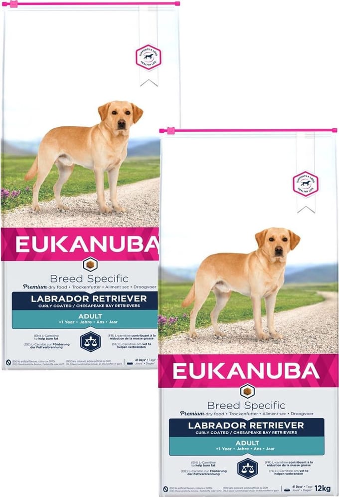 Eukanuba Labrador - Hondenvoer - 2 x Kip 12 kg