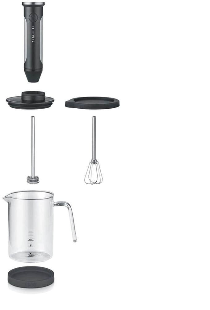 Graef MS202 - Draadloze Melkopschuimer - Oplaadbaar - 4 functies - Met accessoires