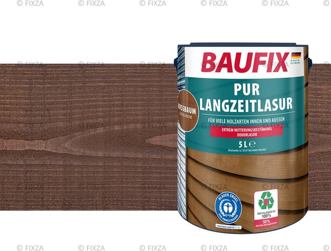 BAUFIX PUR Houtbeits notenbruin 5 Liter