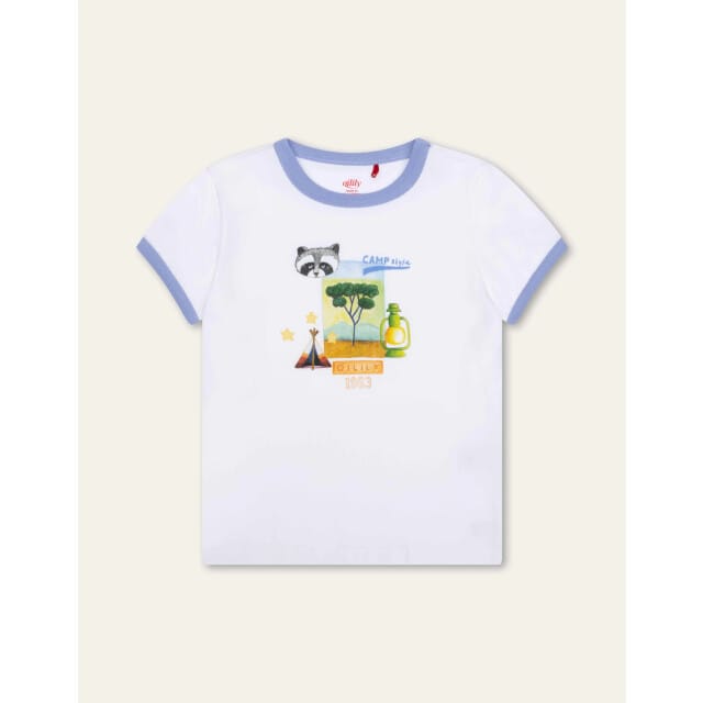 Oilily Tommie T-Shirt- maat104/4yr Bright Wit
