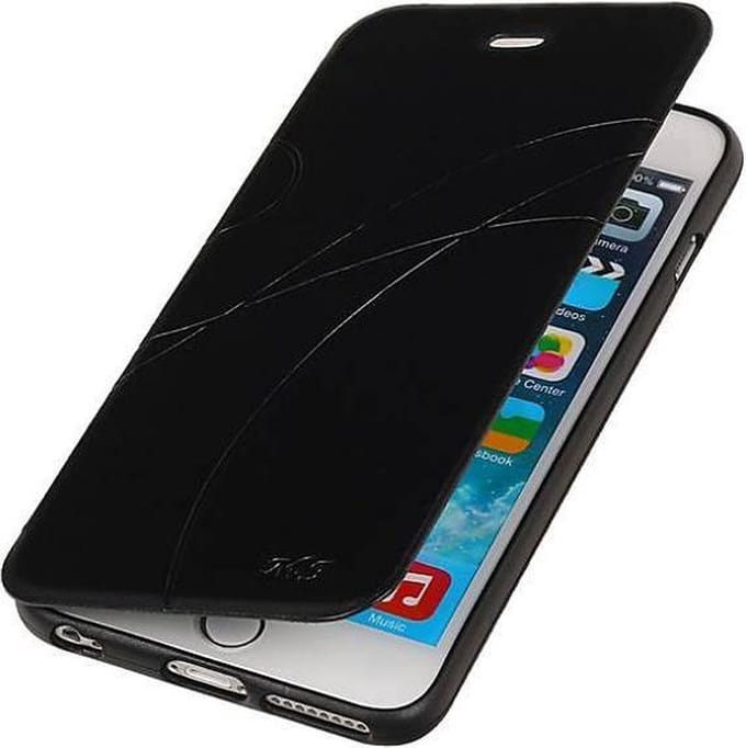 Easy Booktype hoesje Geschikt voor iPhone 6 Plus Zwart