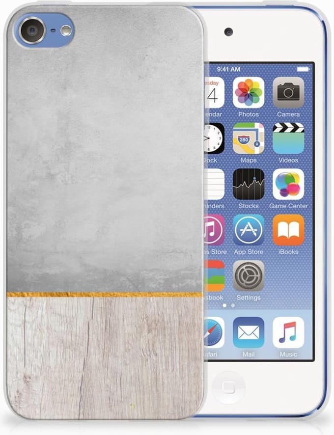 Apple iPod Touch 5 | 6 Bumper Hoesje Wood Concrete