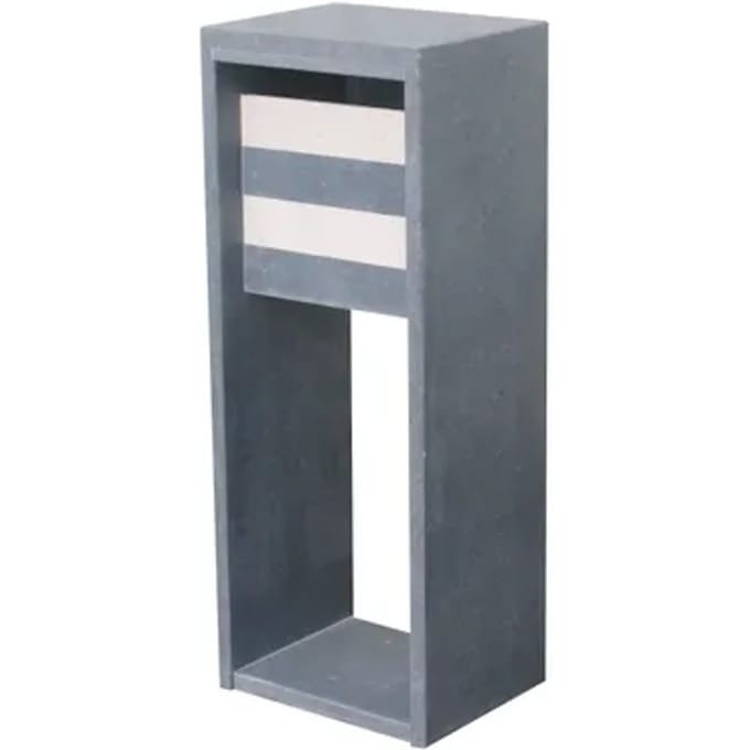 Brievenbus Staande Brievenbus Madrid Modern - Blauwe Hardsteen - Blauw - 40,3x103x32cm